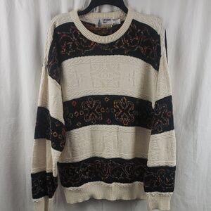 London Fog Men's Large Vintage Grandpa Sweater